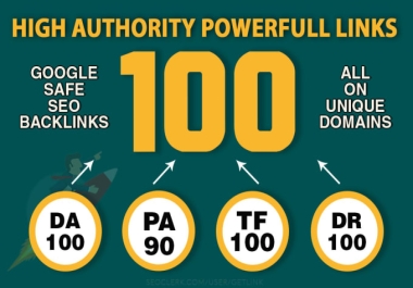 I Will Build 100 Unique Domains SEO Backlinks On Da 70 Tf 100 Sites