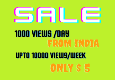 Get 1000 views on blog or website url link only in 1