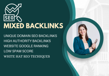 I will do 50 mix high authority do follow quality seo backlinks