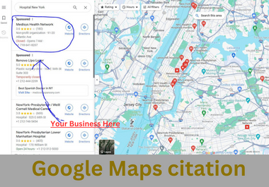 500 Google Maps Citation service manual with your business promote by Local SEO sevice