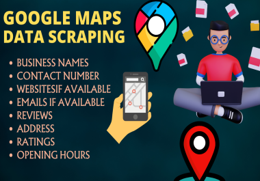 I will deliver topnotch b2b leads google map scraping and lead generation
