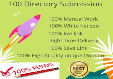 I will do 100 High Quality Directory Submission Link Building manually