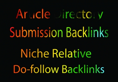 I will Create 1200 Article Directory High Quality Backlinks