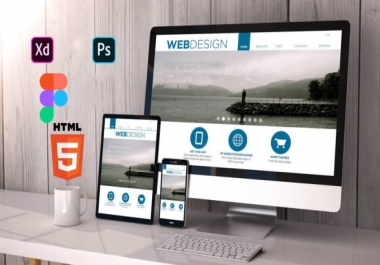 I will convert psd,  xd,  figma to html responsive website