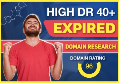 I will provide ahrefs DR 40+ expired domain