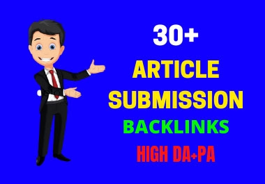 I will do pdf or article submission manually on top 50 sites