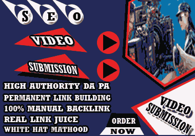 I will do 80 dofollow and manually video submission on top video submission sites