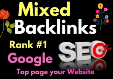 100 mixed Backlinks from high authority website