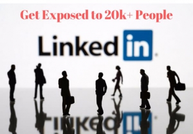 Promote You Or Your Posts On My Linkedin Profile with 23k+ Connections