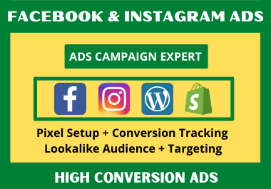 Setup high conversion shopify facebook ads campaign to grow your business