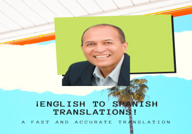 Hello,  I can translate from English to Spanish in a professional and academic way.