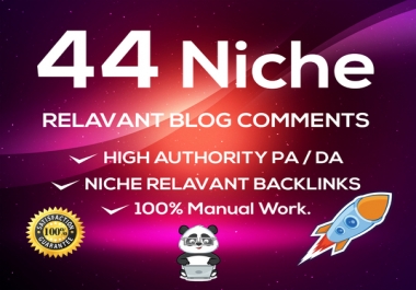 I Will Do 44 NICHE RELVENT Blog Comment HIGH DA PA LOW OBL