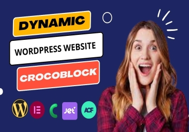 I will create a dynamic website by crocoblock,  jet engine, elementor pro