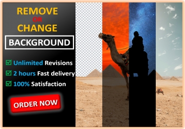 Remove or change photo background professionally