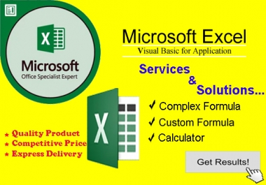 I will create and edit any Excel formula