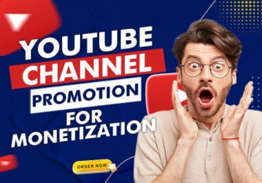 I will do complete YouTube video promotion monetization
