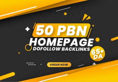 Powerful 50 PBN Homepage high google Metrics backlinks DA 65