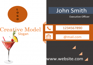 I will create 2 different business cards design concepts