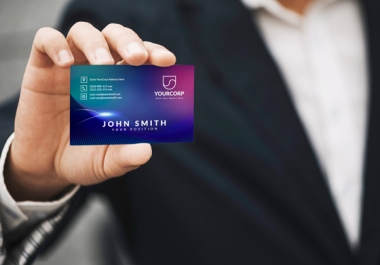 I will do 2 professional,  modern,  minimalist business card designs