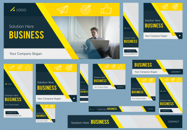 I will design professional google banner ads