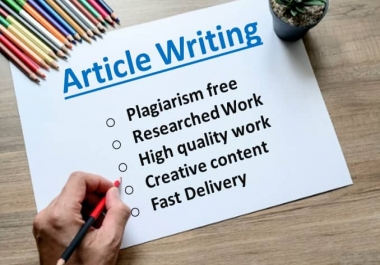i will write article for your website if you need unique article you are write place.