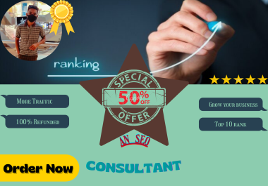 Hire me for grow up your business website by SEO