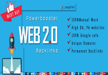 I will create PowerBooster authority Web 2.0 Backlinks