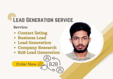 I will do effective 100 lead generation,  contact list,  and data entry