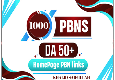 Sky rocket your website by 1000 top quality PBNs Backlinks DA50 to 70+ Unique domain Backlinks