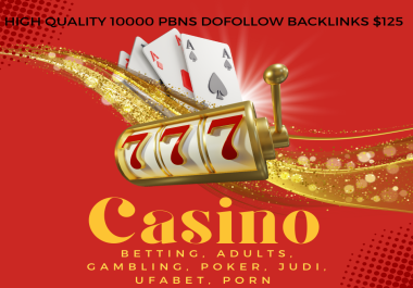1000 Betting,  Casino,  Gambling,  Poker,  Judi,  UFAbet,  PBNs Dofollow Backlinks