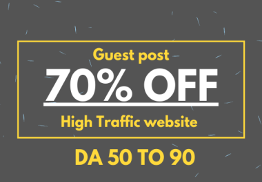 I will build powerful backlinks for your website in guest post services