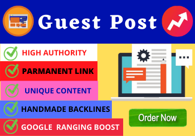 I Will write and publish 10 dofollow guest posts DA/PA high authority sites