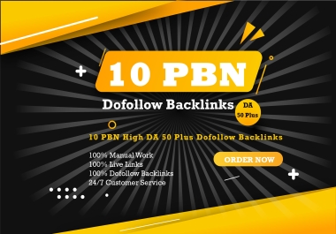 I will do manual 10 White Hat SEO High Quality PBN DA 50 Plus Homepage Dofollow Backlinks