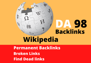 I will billd lifetime backlinks from Wikipedia