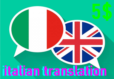 I will translate your text and works Italian,  English,  French adn German