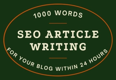 i will do SEO article writing for your blog and website