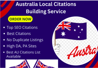 I will do 100 Australia Local citations for Local SEO GMB,  website rankings