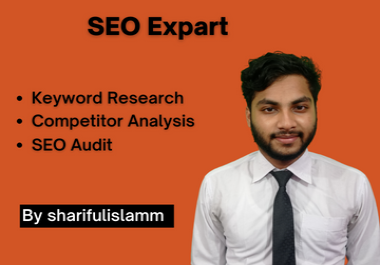 I will provide SEO service with keyword research,  on page and off page.