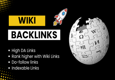 100+ Wiki Articles Unique Contextual Backlinks