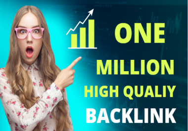 I will do 1 million SEO backlinks for your website google ranking.