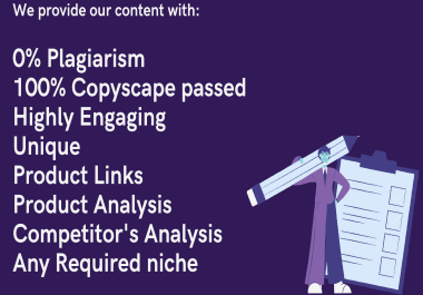 Will write your innovative 2 x 1000 words affiliate article