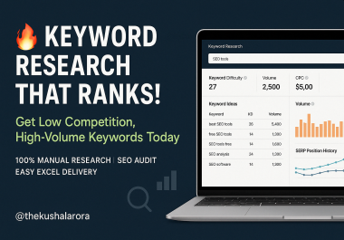 High-Quality Keyword Research Report with SEO Analysis