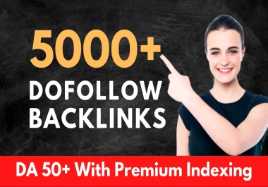 5000 high quality contextual SEO dofollow backlinks service