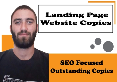 I will write a high converting Landing page copy SEO focused