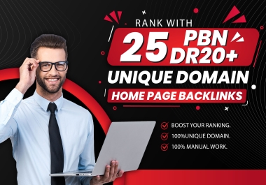 Build 25 Powerful & Permanent DR20+ Premium PBN SEO Homepage Backlinks