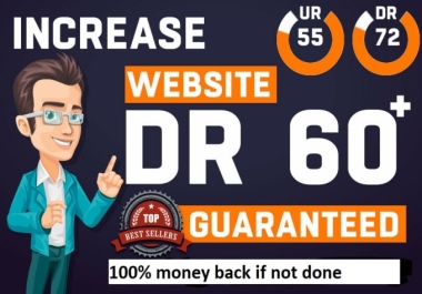 I will increase DR 0 to 60 plus in 5 days