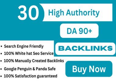 create 30 high da50+ white hat SEO dofollow profile backlinks