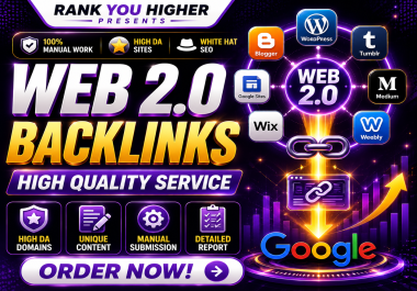 High-Quality Web 2.0 Backlinks,  Web 2.0 Backlinks Service.