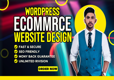 Design ecommerce wordpress website and ecommerce online store