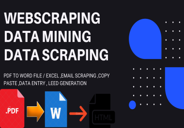 I will do data entry,  web scraping,  copy writting